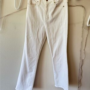 Elegant White Straight Leg Women's Jeans